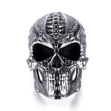 Stainless Steel Skull Ring for Men - Punk Style