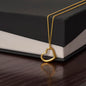 HEART NECKLACE- 14K GOLD OVER STERLING SILVER