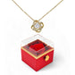 LOVE KNOT NECKLACE WITH ROSE GIFT BOX