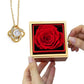 LOVE KNOT NECKLACE WITH ROSE GIFT BOX