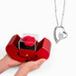 HEART NECKLACE WITH ROSE BOX