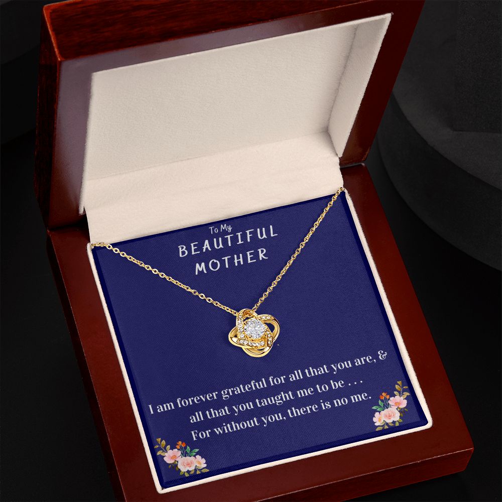 TO MY BEAUTIFUL MOTHER - LOVE KNOT NECKLACE – Your Accessory Store